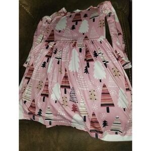 Boutique holiday winter Christmas trees snowflake dress size 5 6‎